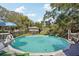 Inviting above ground pool perfect for cooling off on hot days at 211 Arlington E Ave, Oldsmar, FL 34677