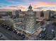 Aerial view of a renovated building in the city, featuring unique architectural details at 405 Central Ave # 700, St Petersburg, FL 33701