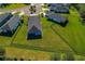 Aerial view showcasing a home's backyard and neighborhood at 13584 Old Creek Ct, Parrish, FL 34219