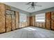 Bedroom under renovation with tiled floor at 141 94Th Ave, Treasure Island, FL 33706
