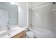 Clean bathroom with tub, toilet and vanity at 3602 Juneberry Dr, Wesley Chapel, FL 33543