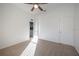 Bedroom with ceiling fan and access to bathroom at 3602 Juneberry Dr, Wesley Chapel, FL 33543