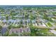 Aerial view of neighborhood and waterfront at 8713 Bay Pointe Dr, Tampa, FL 33615