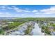 Aerial view of waterfront homes and community at 8713 Bay Pointe Dr, Tampa, FL 33615