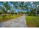 Ranch home with long driveway and mature trees at 1608 Maydell Dr, Tampa, FL 33619