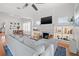 Living room with fireplace and built-ins at 2747 3Rd N Ave, St Petersburg, FL 33713