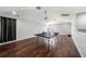 Large game room featuring hardwood floors, recessed lighting, and vaulted ceilings at 4205 Morning Breeze Ct, Tampa, FL 33619