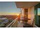 Balcony with seating and stunning sunset views at 450 Knights Run Ave # 1102, Tampa, FL 33602
