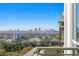 Balcony with picturesque views of the city skyline, water, and buildings at 450 Knights Run Ave # 1102, Tampa, FL 33602