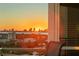 Balcony view of a beautiful sunset over the city at 450 Knights Run Ave # 1102, Tampa, FL 33602