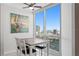 Dining area with city views at 450 Knights Run Ave # 1102, Tampa, FL 33602