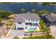 Aerial view of a luxury home with private pool and access to the waterfront at 2926 Coffee Pot Ne Blvd, St Petersburg, FL 33704