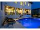 Expansive pool and spa with lighting, perfect for night swims at 2926 Coffee Pot Ne Blvd, St Petersburg, FL 33704