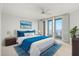 Bright bedroom with water views and a plush bed at 3435 Bayshore Blvd # 601S, Tampa, FL 33629