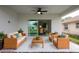 Furnished patio with seating and coffee table at 479 Winwood Ct, Port Charlotte, FL 33954