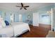 Bright bedroom with hardwood floors and spacious layout at 55 Edgewater Dr, Dunedin, FL 34698