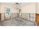 A bedroom undergoing renovations; shows new cinder block walls at 815 Lantana Ave, Clearwater Beach, FL 33767