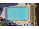 Overhead view of the community pool at 11616 Baywood Meadows Dr # 7, New Port Richey, FL 34654
