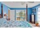 Bright bedroom with water views and a four-poster bed at 1998 Massachusetts Ne Ave, St Petersburg, FL 33703