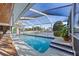Inviting heated pool with a spacious screened enclosure at 1998 Massachusetts Ne Ave, St Petersburg, FL 33703