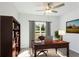 Home office with built-in bookcase and large desk at 20118 Quesada Ave, Port Charlotte, FL 33952