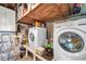 Laundry area with washer, dryer, and ample storage at 3007 56Th S St, Gulfport, FL 33707