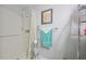 Clean bathroom with walk-in shower and updated vanity at 302 Canton Ct # 56, Sun City Center, FL 33573