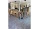 Open kitchen area with modern hanging lights and tiled flooring at 909 Mandalay Ave, Clearwater Beach, FL 33767