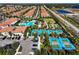 Community overview featuring pool, tennis, pickleball courts at 16847 Whisper Elm St, Wimauma, FL 33598