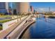 Aerial view of Tampa Riverwalk, showing pedestrians and boats at 408 E Amelia Ave, Tampa, FL 33602