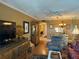 Living room features hardwood floors and ample seating at 4908 38Th S Way # 504, St Petersburg, FL 33711