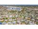 Aerial view showing home's location near the water at 5201 40Th S St, St Petersburg, FL 33711