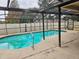 Screened pool and patio area with covered lanai at 604 Sandalwood Dr, Plant City, FL 33563