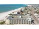 Aerial view of beachfront resort and coastline at 12000 Gulf Blvd # 208-S, Treasure Island, FL 33706