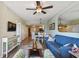 Comfortable living room with sofa, coffee table, and open floor plan at 12000 Gulf Blvd # 208-S, Treasure Island, FL 33706