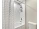 Clean bathroom with a shower/tub combo at 12783 Maple Bonsai Dr, Riverview, FL 33579