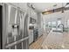 Stainless steel appliances and granite countertops in kitchen at 19915 Gulf Blvd # 805, Indian Shores, FL 33785