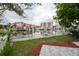 Private patio overlooking a canal with boats at 249 Boca Ciega Dr, Madeira Beach, FL 33708