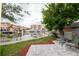 Private patio overlooking a canal with boats at 249 Boca Ciega Dr, Madeira Beach, FL 33708