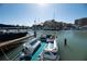 Private boat dock situated on a calm waterway at 249 Boca Ciega Dr, Madeira Beach, FL 33708