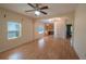 Bright living room featuring hardwood floors and natural light at 809 E Lambright St, Tampa, FL 33604