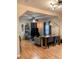 Open living and dining space with wood floors at 809 E Lambright St, Tampa, FL 33604