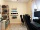 Home office with wood floors and ample storage at 809 E Lambright St, Tampa, FL 33604