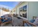 Relaxing patio featuring comfortable seating and sliding glass doors at 8390 64Th N St, Pinellas Park, FL 33781