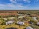 Bird's-eye view of community, showcasing landscaping and pond at 1400 Pine Glen Ln # B2, Tarpon Springs, FL 34688