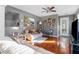 Living room with hardwood floors and neutral color scheme at 19538 Timberbluff Dr, Land O Lakes, FL 34638