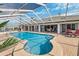 Inviting screened-in pool area, perfect for relaxation and entertaining at 224 7Th E St, Tierra Verde, FL 33715