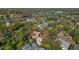 Wide aerial view of the property and surrounding area at 316 W South Ave, Tampa, FL 33603