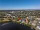 An aerial view of a waterfront property at 323 Coffee Pot Ne Dr, St Petersburg, FL 33704