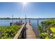 Private dock with seating area, kayak, and scenic water views at 323 Coffee Pot Ne Dr, St Petersburg, FL 33704